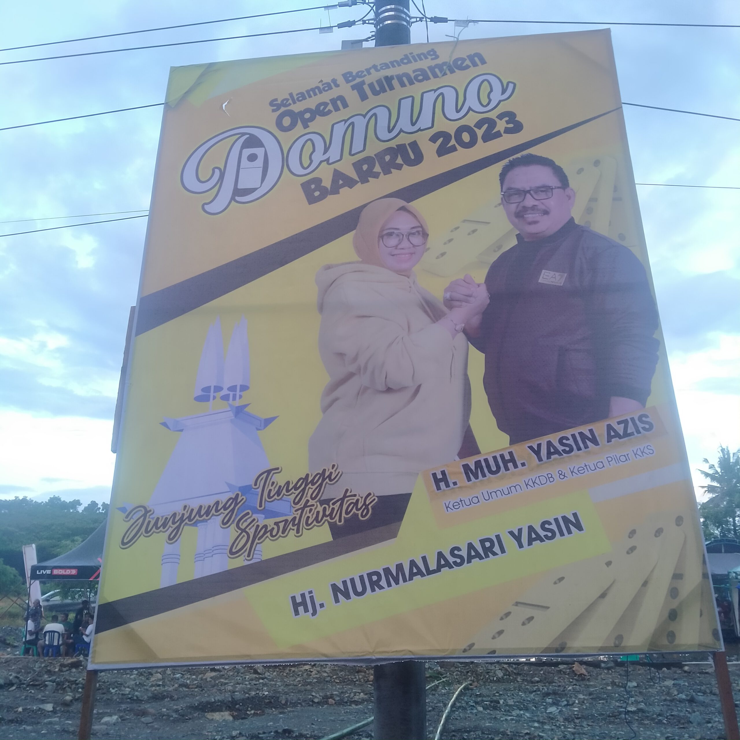 Sponsor Open Turnamen Domino Barru Cup, Hj.Nurmalasari Yasin Minta Peserta Junjung Sportivitas