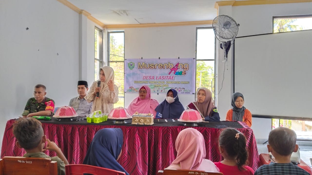 Pemdes Lasitae Laksanakan Musrenbang Anak:Bahas Program Kebutuhan Pemenuhan Hak Anak