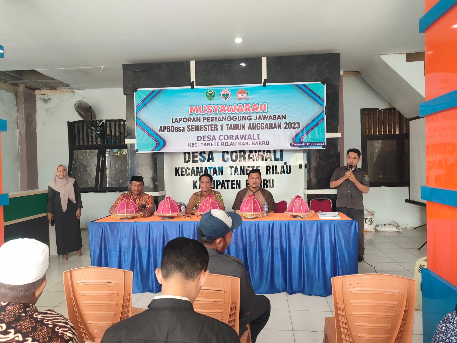 Musdes Pertanggung Jawaban APBdes Pemdes Corawali Semester 1 Tahun 2023