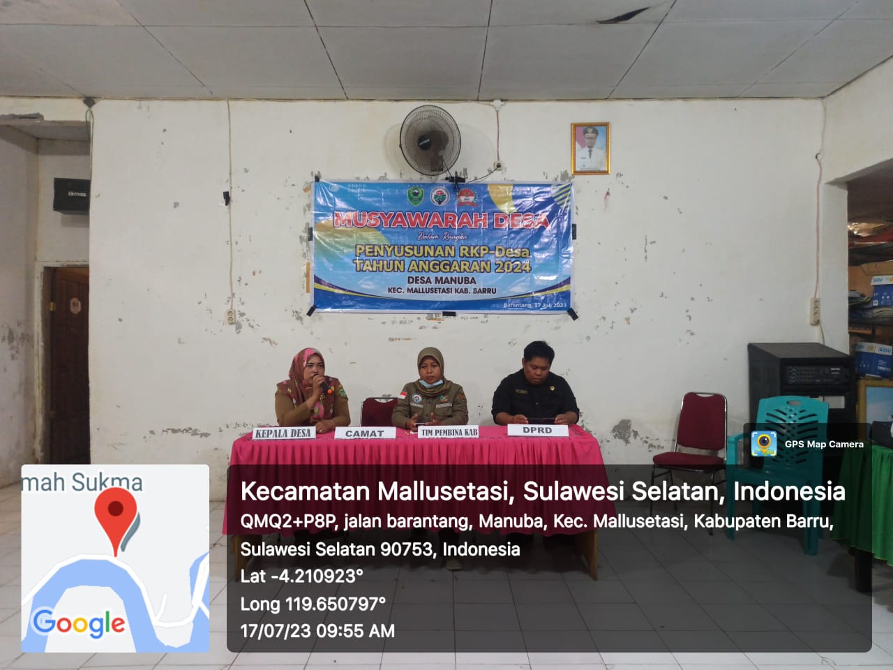 Musdes RKP Desa Manuba Dihadiri Legislator Fraksi Golkar Rusdi Cara