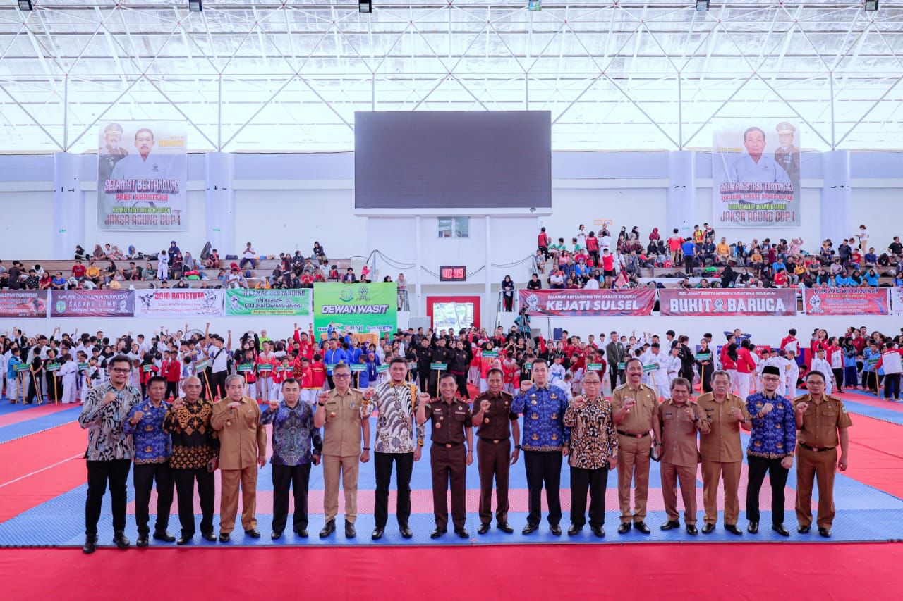 Kejurnas Karate Antardojo Gojukai Jaksa Agung Cup 1 dibuka Kajati Sulsel