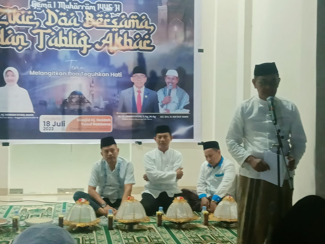 Suardi Saleh Diwakili Asisten 1 Hadiri Zikir dan Doa Tahun Baru Islam Yang digelar KUA Balusu dan Ormas Se Kab.Barru