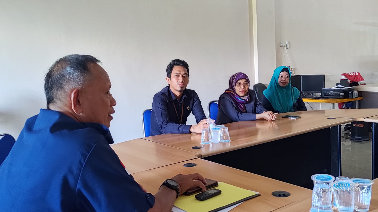 PTWP Pengadilan Agama Barru Sambangi KONI, Jelang Tenis Lapangan Lintas Daerah