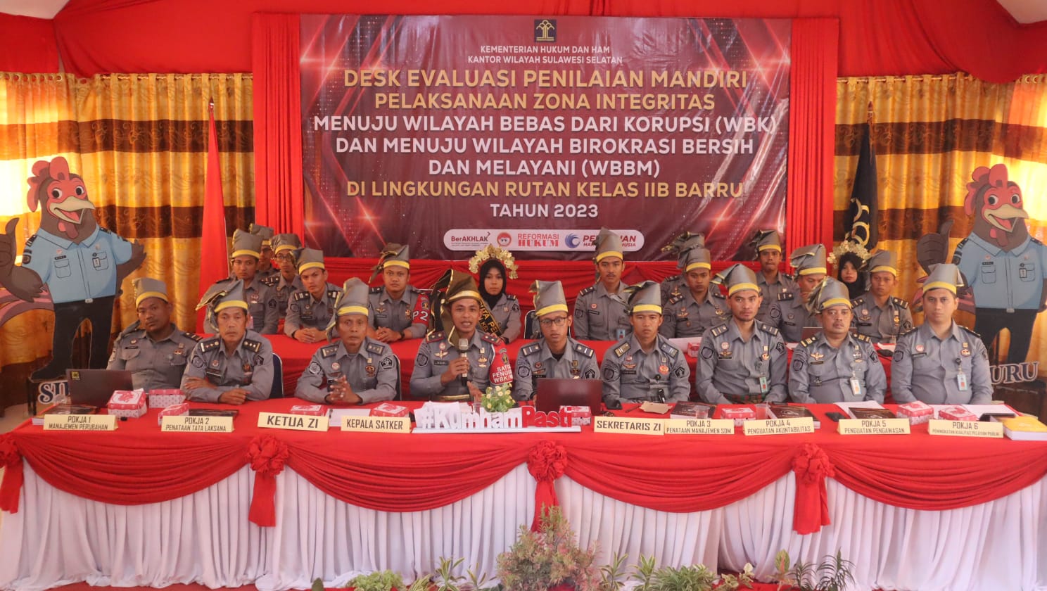 Rutan Kelas IIB Barru Paparkan 8 Inovasi Unggulan Pada Desk Evaluasi Tim Penilaian Mandiri