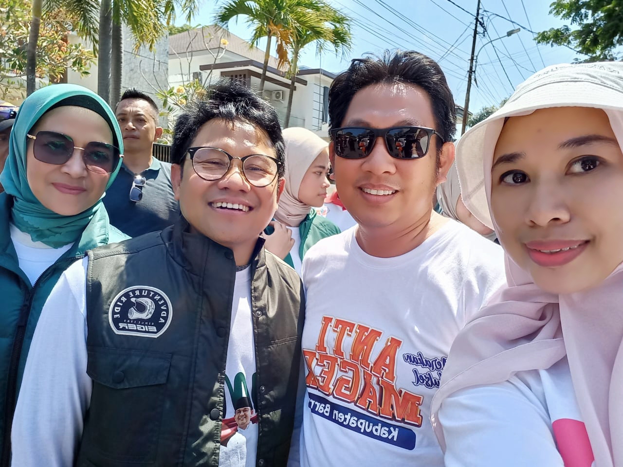 Wakil Ketua DPRD Barru Dari PKB Boyong Keluarga dan Tim Serta  Kader PKB Jalan Gembira Pasangan Amin