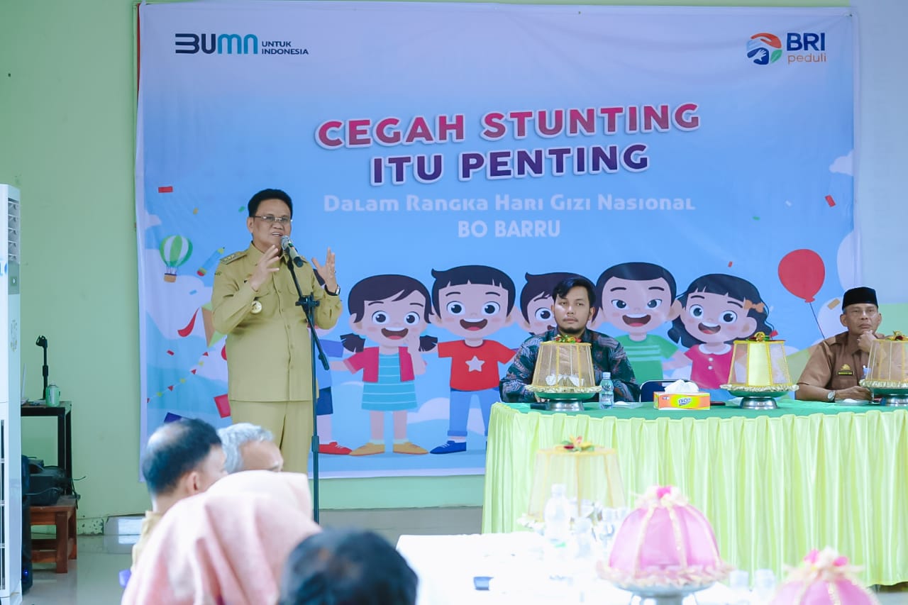 Bupati Apresiasi Kegiatan CSR BRI Peduli Penurunan Stunting  di Barru