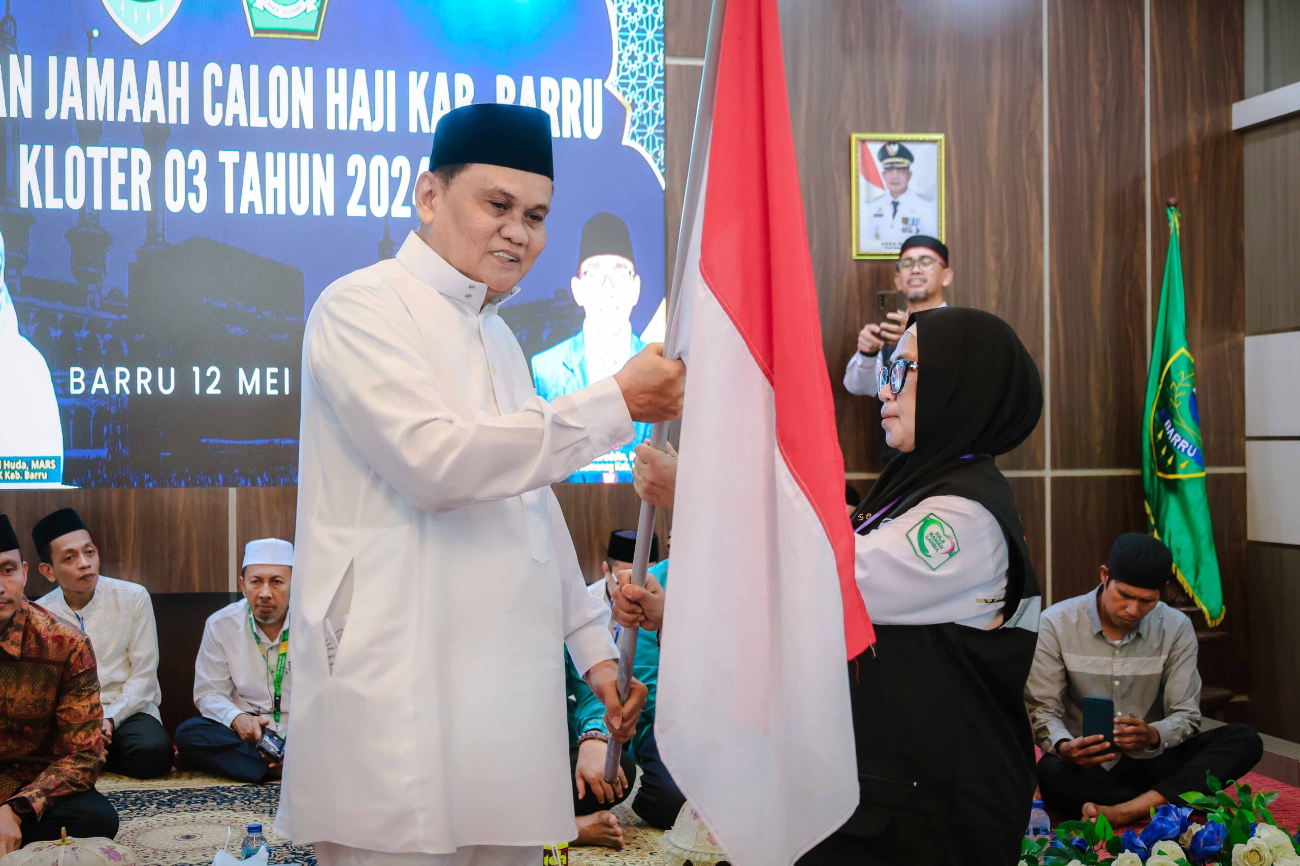 Lepas 187 CJH Kab.Barru ,Suardi Saleh Minta  Jamaah Jaga Kondisi Fisik Dan Kesehatan