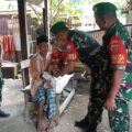 Aksi Para Babinsa Koramil 1405-05 Mallusetasi,Peduli Warga Kurang Mampu Salurkan Bantuan Beras