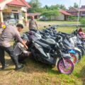 Polsek Tanete Rilau Amankan 5 Unit Motor dalam Operasi Balap Liar di Depan SPBU Pekkae Barru
