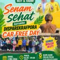 Bergerak Itu Sehat”, Disparekrafpora Barru Gelorakan Hidup Aktif Lewat Senam Car Free Day